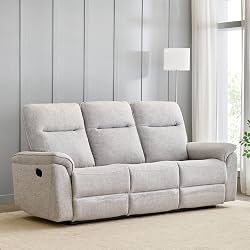 Home Centre | Artise 3-Seater Fabric Recliner | Recliner Sofa for Living Room