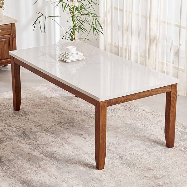 Home Centre Giza Faux Marble Top 8 Seater Tables