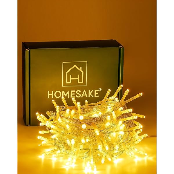 Homesake® 36 Feet Long 40 LED Power Pixel Serial String light Fairy Lights, Plug Sourced, Home & Outdoor light for chris