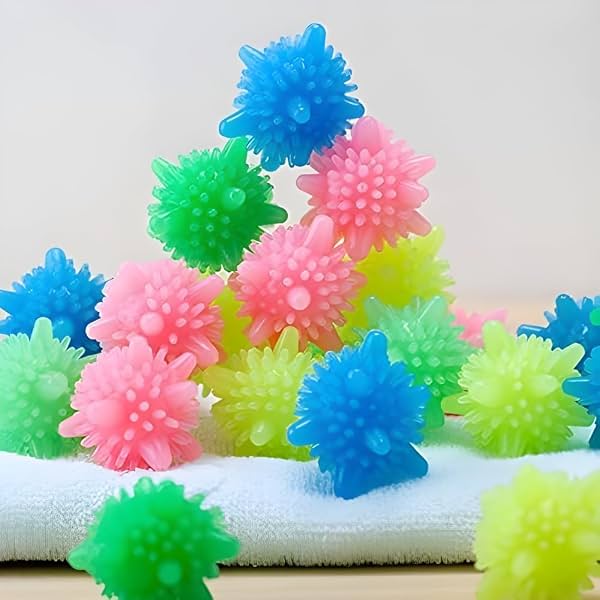 Homeybiz 10 Pcs Eco Laundry Ball Solid Colorful