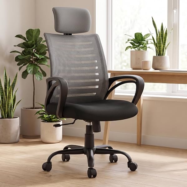 INNOWIN Mini Jazz Mesh High-Back Ergonomic Home Office Chair | 3-Years Limited Warranty Included | Tilting & Height Adju