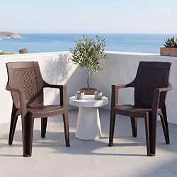 INNOWIN Sweden Plastic Chair with Armrest | Pack of 2 | Strong & Durable