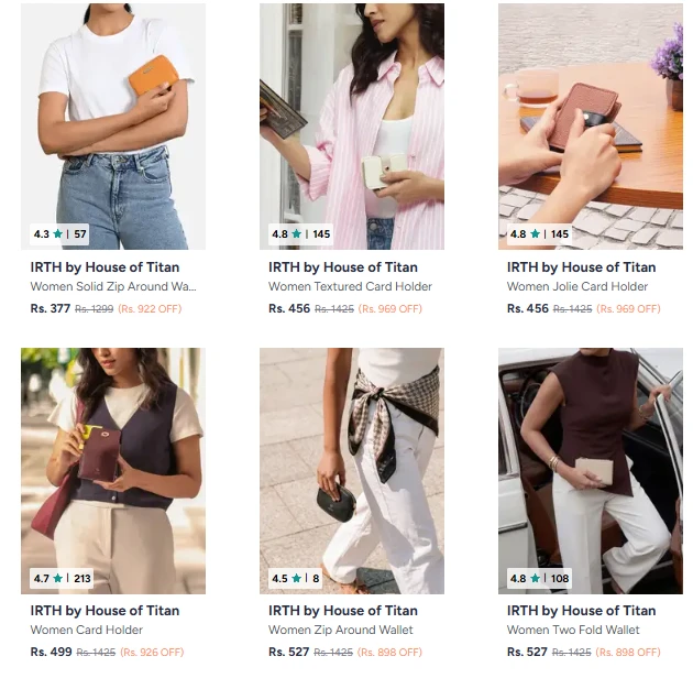 IRTH by House of Titan Titan at minimum 60% Discount