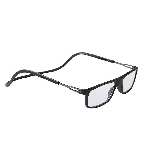 Intellilens Magnetic Reading Glasses (Black) - +2.50