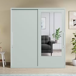 Interio by Godrej Slide N Store XL 2-Door Steel Wardrobe with Mirror