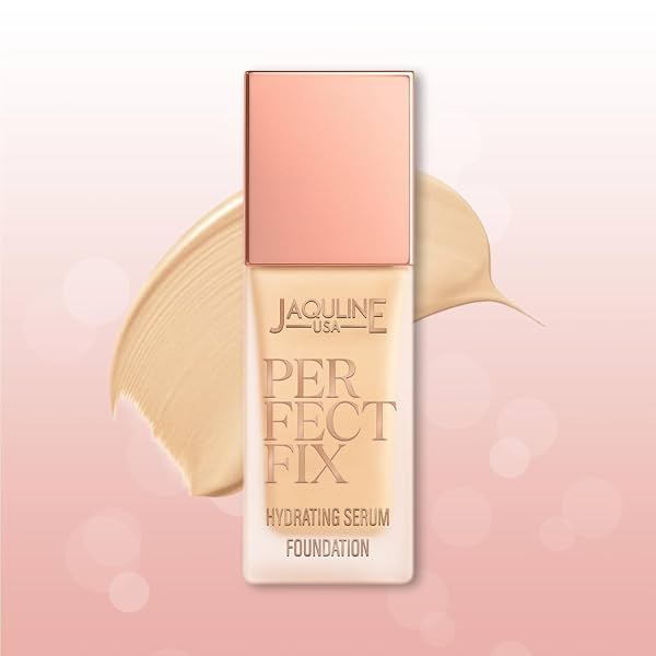 JAQUILINE USA Perfect Fix Hydrating Serum Foundation | With Hyaluronic Acid & Vitamin E | Lightweight, Long-Wear & Moist