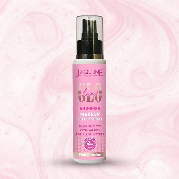 JAQULINE USA Lumi Glo Shimmer Makeup Setter Spray