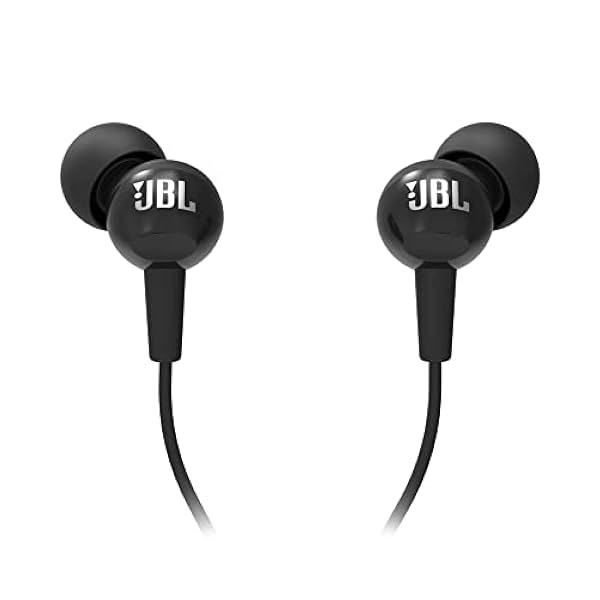 JBL C100SI Wired In Ear Headphones With Mic, Pure Bass Sound, One Button Multi-Function Remote, Premium