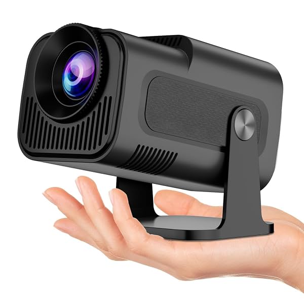 JIFAR Hy320 Mini Portable Projector-5G WiFi 6,Bluetooth 5.0 and Android