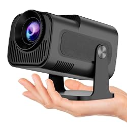 JIFAR Hy320 Mini Portable Projector-5G WiFi 6,Bluetooth 5.0 and Android