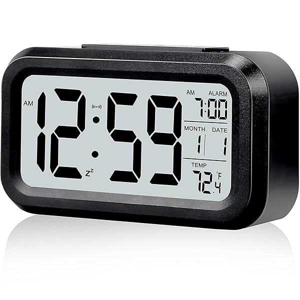 KADIO Digital Alarm Clock Table Clock for Students, Home, Office, Corporate with Automatic Sensor