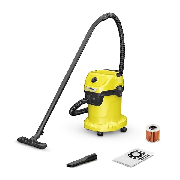 KARCHER Wd 3 V Wet & Dry Vacuum Cleaner, 23 kPa Suction Power, 17L Tank, 1000W Blower Function,