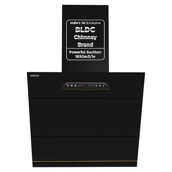 KOCHE LAURA 60 cm BLDC Chimney Kitchen with FREE Duct Pipe | 1650 cmh Suction