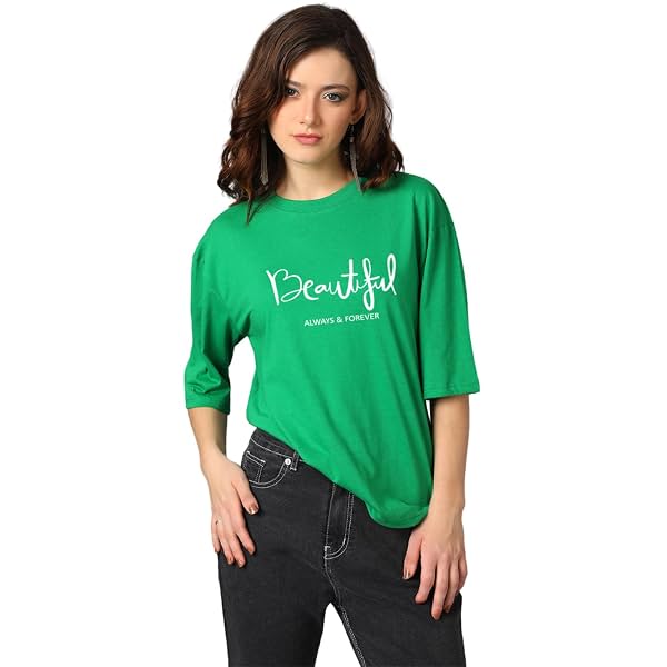 KOTTY Quirky Printed T-Shirt for Women