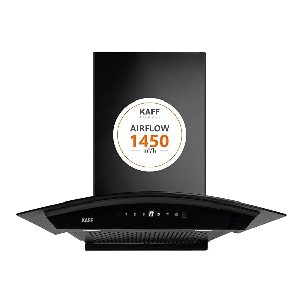 Kaff 60cm Curved Filterless Chimney with Installation Kit