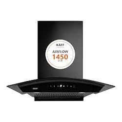 Kaff 60cm Curved Filterless Chimney with Installation Kit