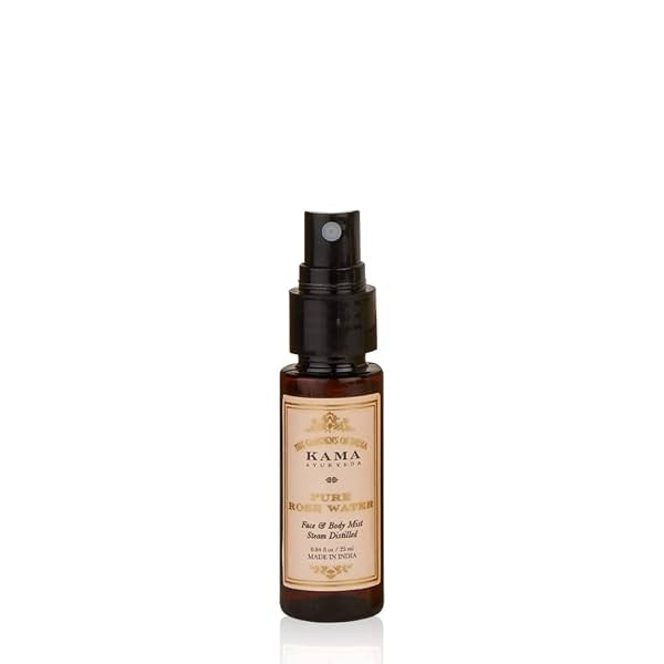 Kama Ayurveda Pure Rose Water 25Ml, Pack of 1
