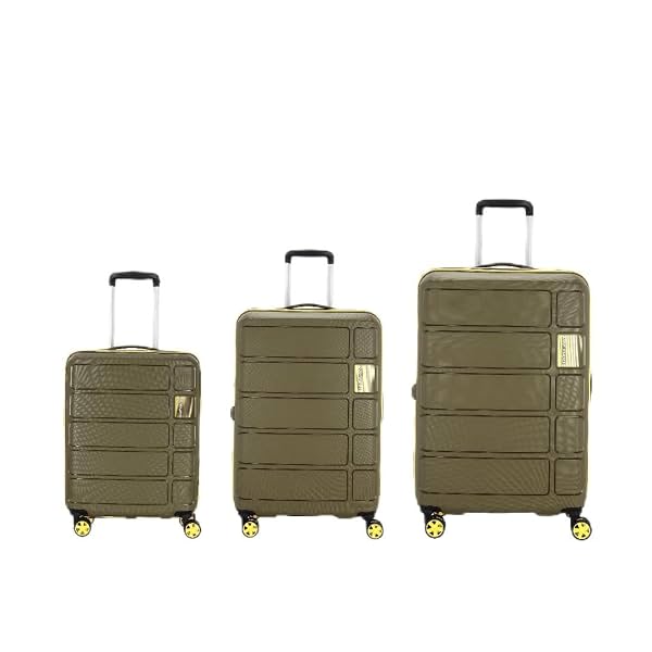 Kamiliant by American Tourister Harrier Zing Hard Case Polypropylene Trolley Bag Set of 3 (55cm + 68cm + 79cm)