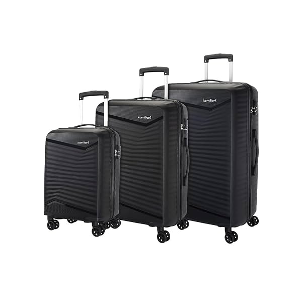 Kamiliant by American Tourister Rock-Lite Hard Sided Trolley Bag Set of 3