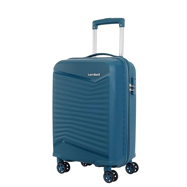 Kamiliant by American Tourister Rock-Lite Small 55 Cm Cabin Hard Sided Trolley Bag for Men & Women, Suitcase 35L for Tra