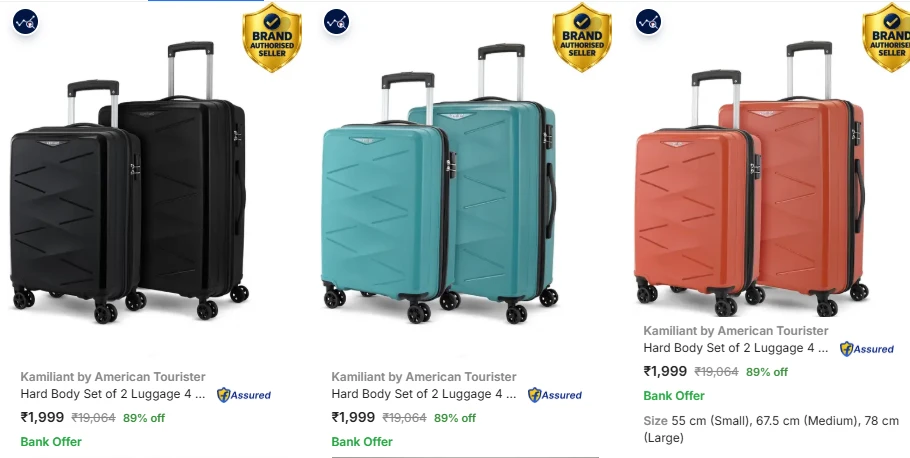 Kamiliant by American Tourister Suitcases upto 89% Discount