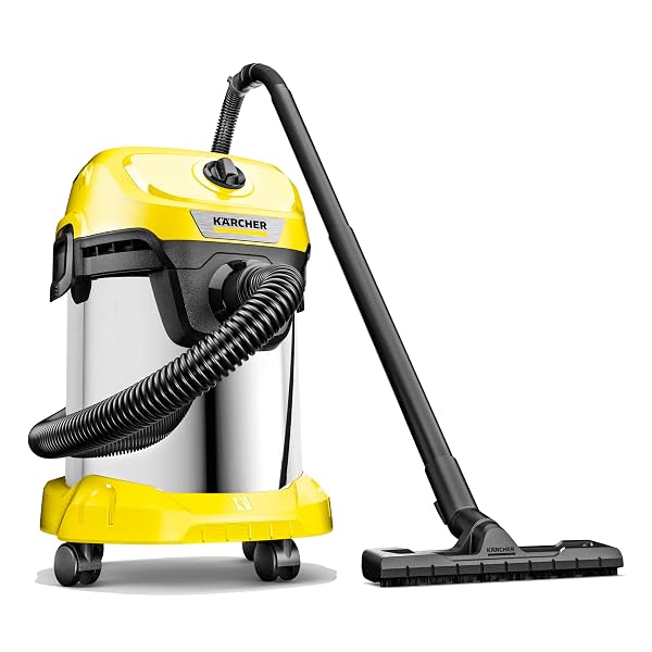 Karcher WD 3 SV Wet & Dry Vacuum Cleaner, 1000W, 23kPa Suction Power, 17L Tank