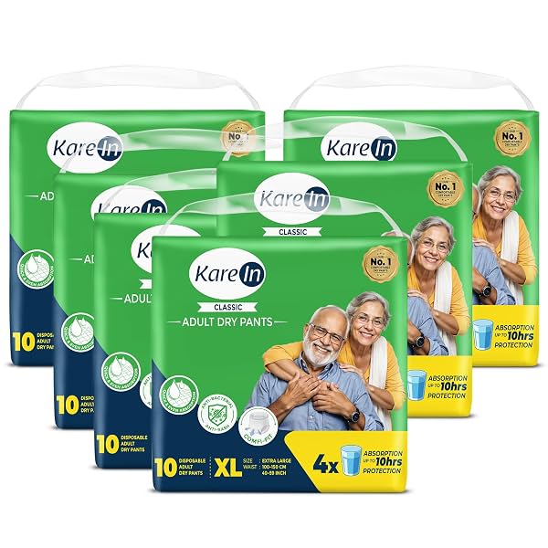 Karein Classic Adult Diaper Pant XL Size, Extra Large, Waist