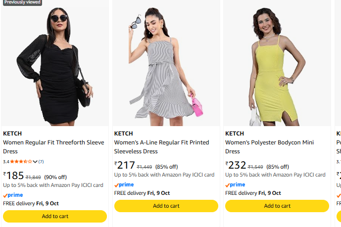 Ketch Women Dresses Upto 90% Discount