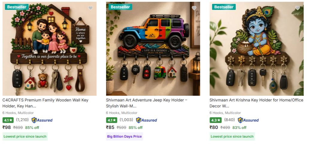 Key Holders at minimum 74% Discount