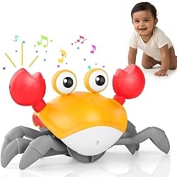 Kidology Crawling Crab Musical Toy with LED Lights & Rechargeable Battery