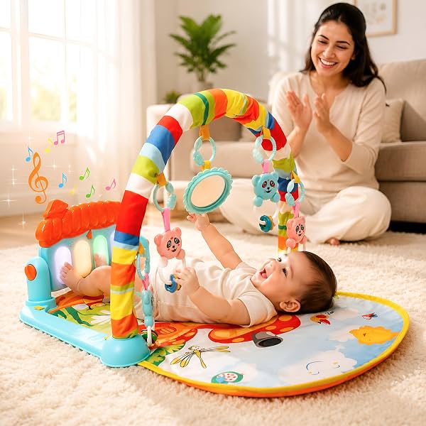 Kidsmate Little Explorer Play Gym Mat for Babies 0 to 12 Months