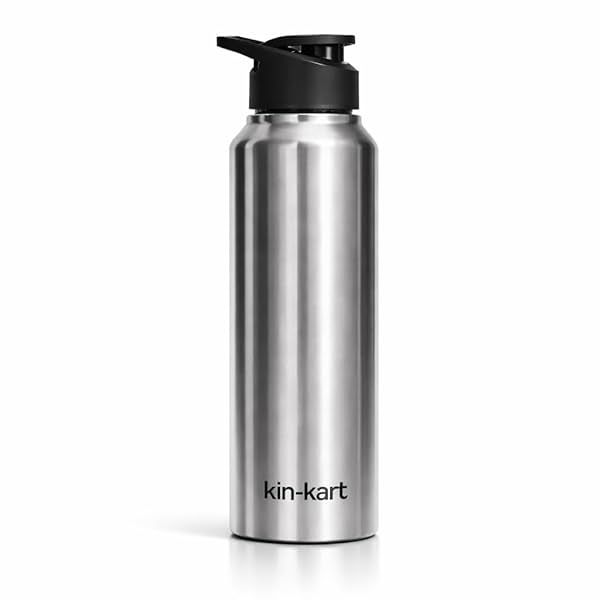 Kin-Kart Water Bottles 1000 ml Stainless Steel Water Bottle 1 Litre