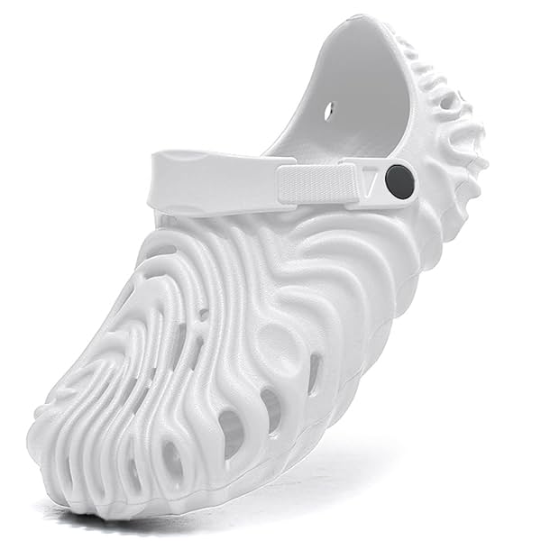 Kraasa Men's Lightweight Classic Clogs Sandals with Adjustable Back Strap