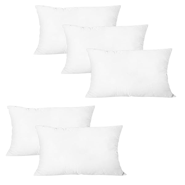 Kuber Industries Microfiber Pillow Fillers (16x24 Inch) – Pack of 5