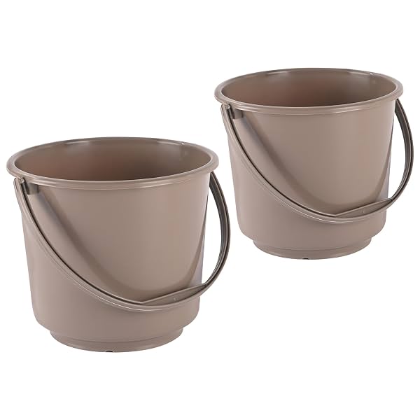 Kuber Industries Plastic 5L Bucket Pack of 2