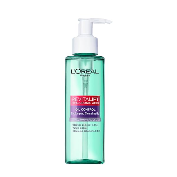 L'Oréal Paris Revitalift HA Oil Control Cleansing Gel, 120ml