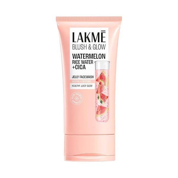 LAKME Blush & Glow, Gentle Jelly Face Wash, 100 g, for Fresh Visible Glow