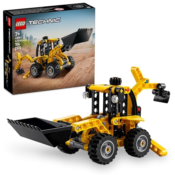 LEGO Technic Backhoe Loader Construction Toy Vehicle Set 42197 Building Blocks