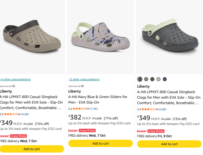 LIBERTY at minimum 70% Discount