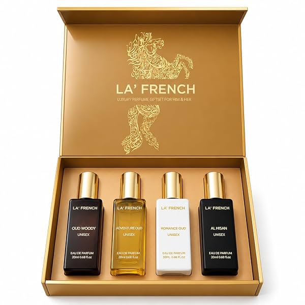 La French Oud Unisex Perfume Gift Set 4 x 20ml