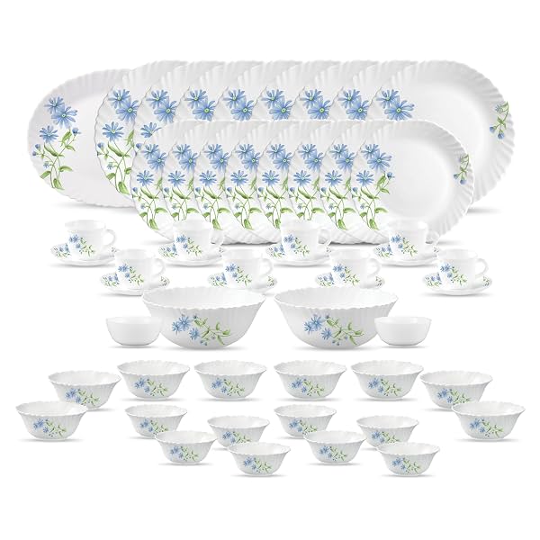 La Opala Classique Opalware Dinner Set, 53 Pcs