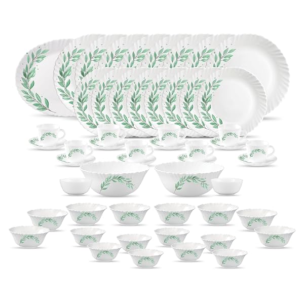 La Opala Diva Classique Collection Opal Glass CrockerySet 53 pcs