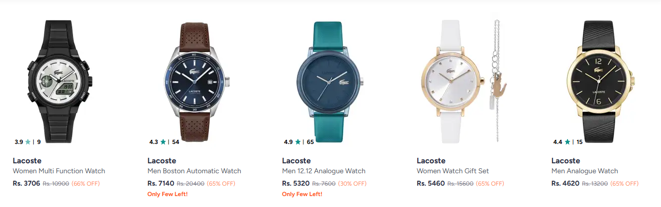 Lacoste Men L33-X Analogue Watch & more from @ ₹3706