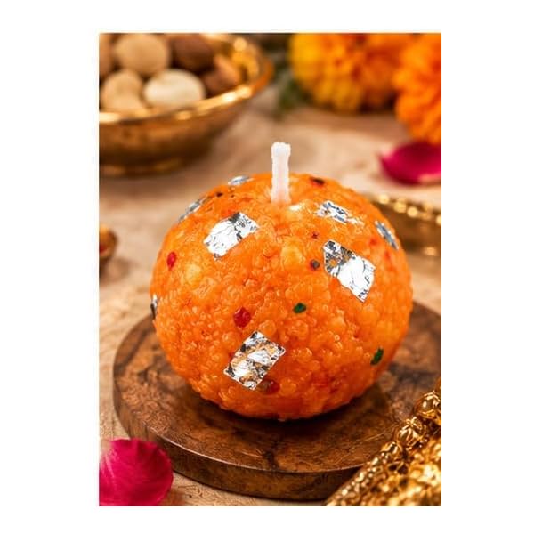 Laddoo Shape Decorative Candle