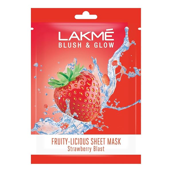 Lakme Blush & Glow Strawberry Sheet Mask 25 ml