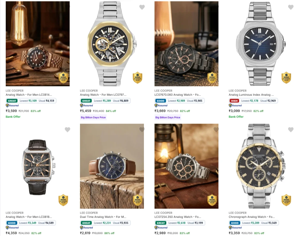 Lee Cooper Men's Watches up to 86% Discount