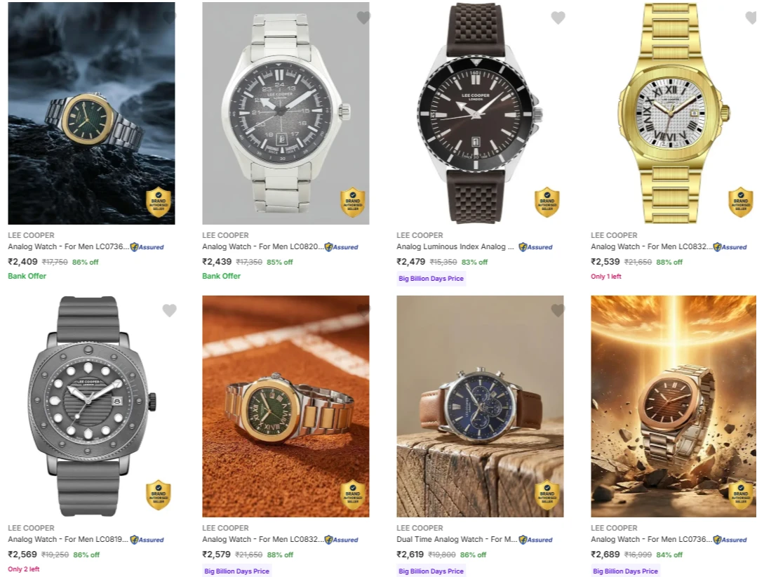 Lee Cooper Men's Watches up to 88% Discount