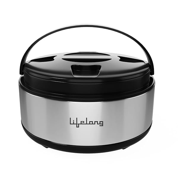 Lifelong 2.7 Litre Stainless Steel Insulated Casserole with Plastic Cover