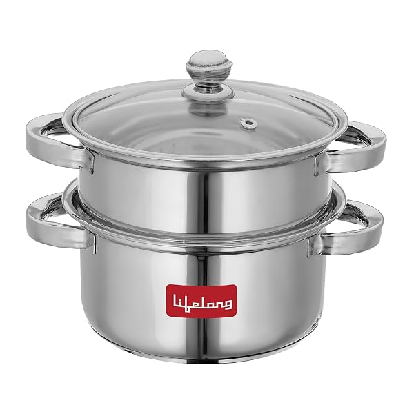 Lifelong 2-Tier Steamer Modak Maker
