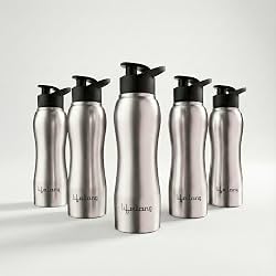 Lifelong 750ml Stainless Steel Water Bottle Pack of 5 | Leak-Proof & Durable